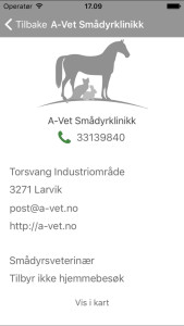 Vet details “Din Lokale Dyrlege”